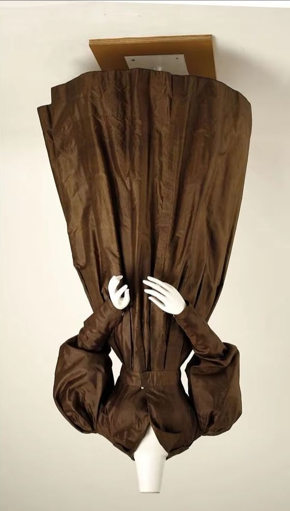 Dresses - فستان فيكتوري بأكمام فانوس، فستان طويل