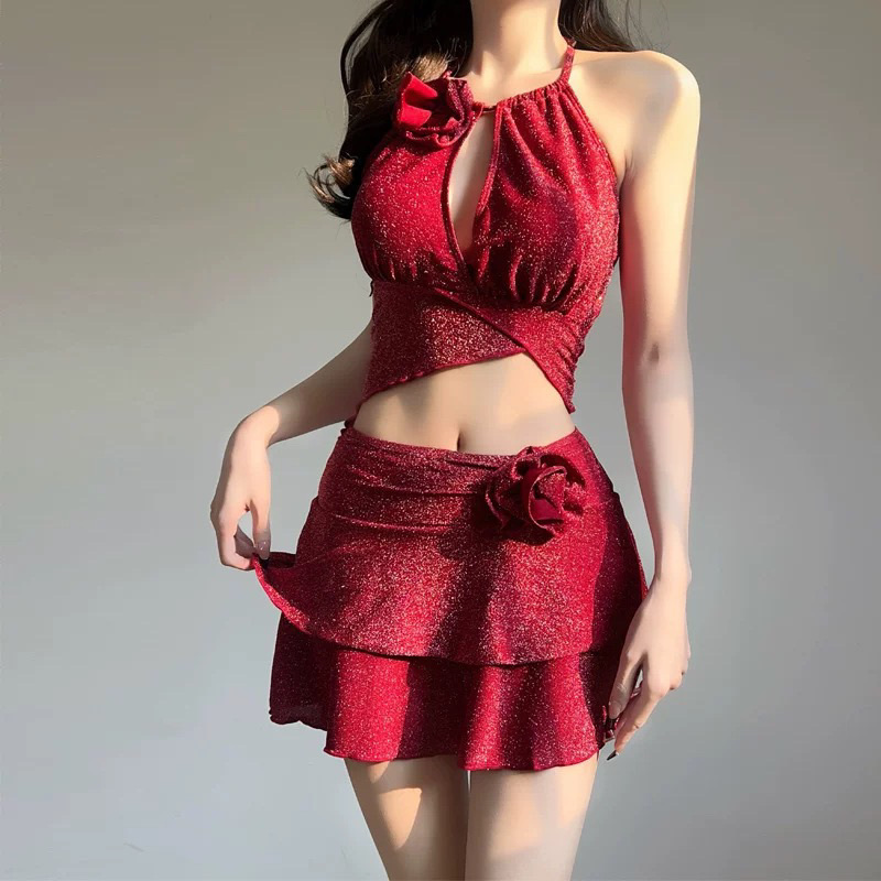 Swimwear - مجموعة بيكيني جديدة من قطعتين للنساء