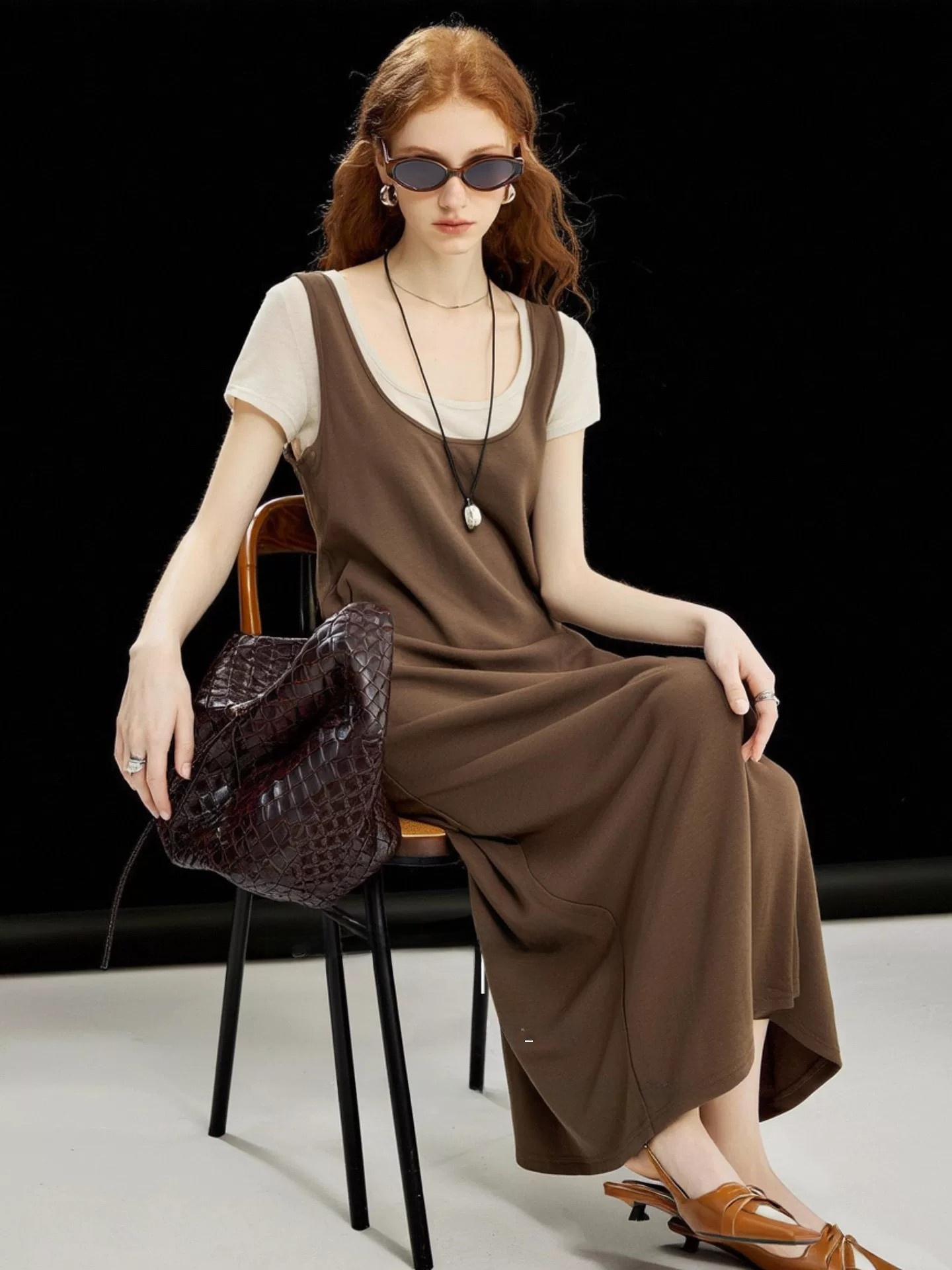 Casual Loose Linen Shirt Dress - HUAAPPUW طقم صيفي جديد من قطعتين: