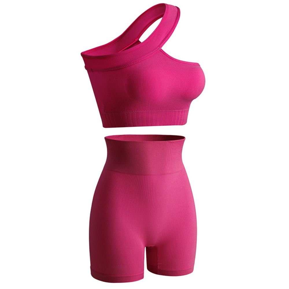 Seamless Ribbed Workout Tank Top - طقم رياضي نسائي غير مخيط من
