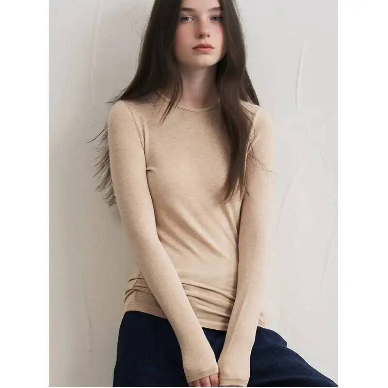 Blouses - بلوزة نسائية من مزيج الكشمير بأكمام