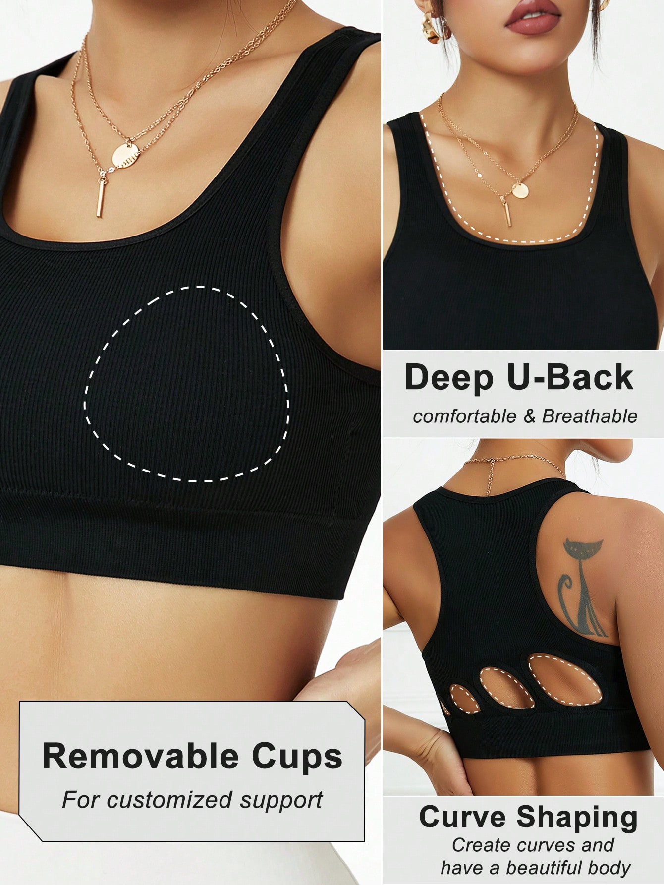 حمالة صدر رياضية نسائية مضلعة  - مراجعة Seamless Ribbed Workout Tank Top وسعره