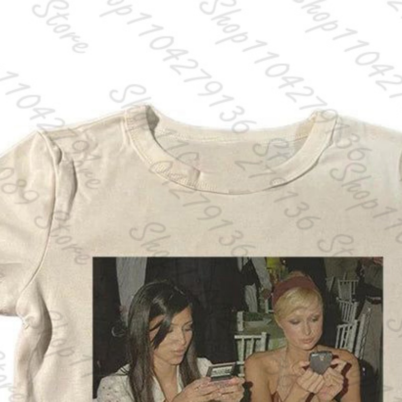 تيشيرتات نسائية قصيرة الأكمام  - مراجعة Y2K Graphic Baby Tee Crop وسعره
