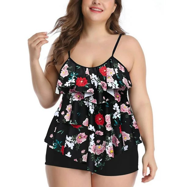 تانكيني نسائي، بيكيني بطبعة زه - مراجعة Tops وسعره