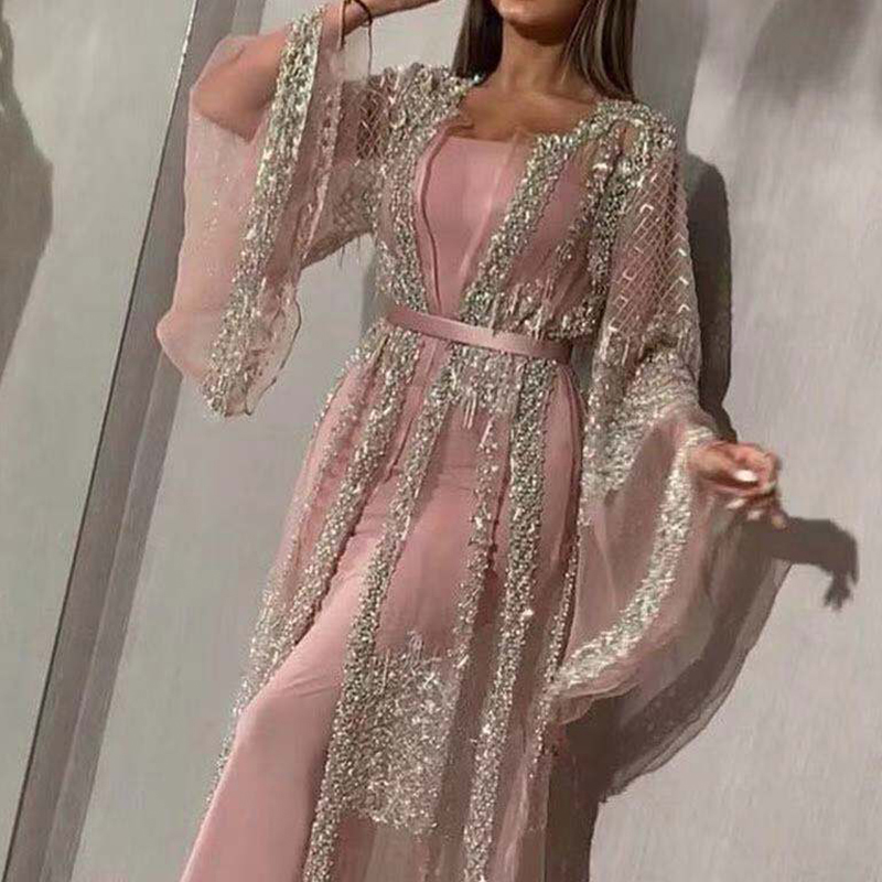 أنيقة المرأة بريق متوهج كم طوي - مراجعة French Vintage Floral Midi Dress وسعره