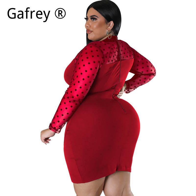 فستان نسائي أنيق بمقاسات كبيرة - مراجعة Sexy Mesh Sheer Bodycon Dress وسعره