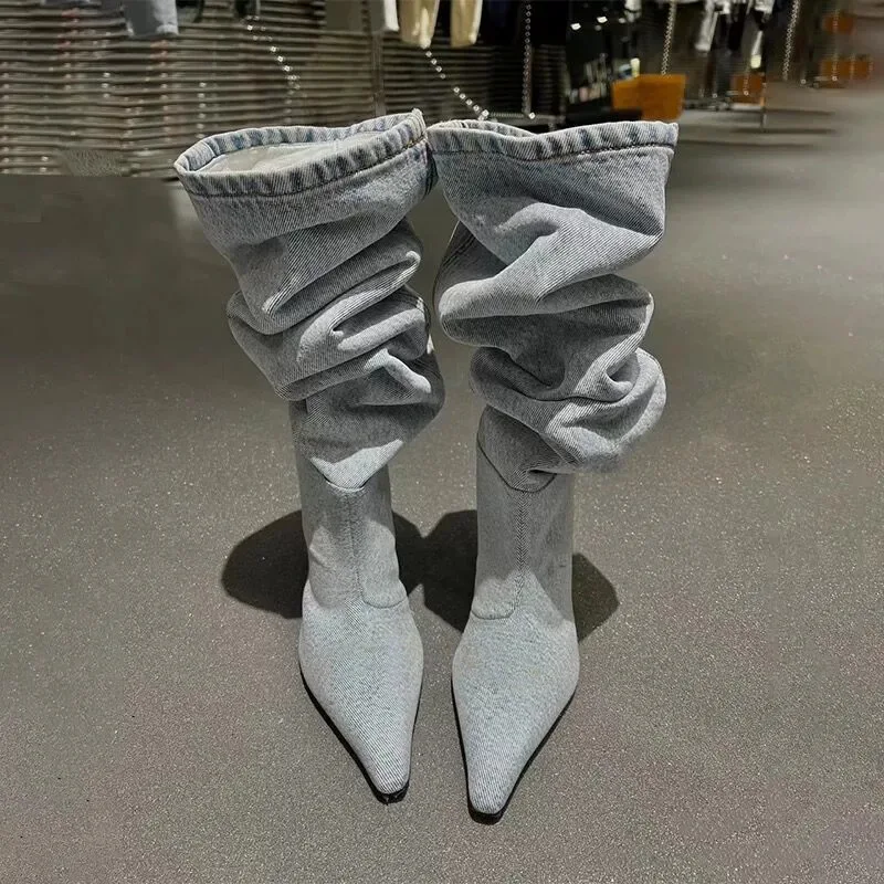 عالية الكعب أنبوب طويل فوق الر - مراجعة Jeans وسعره