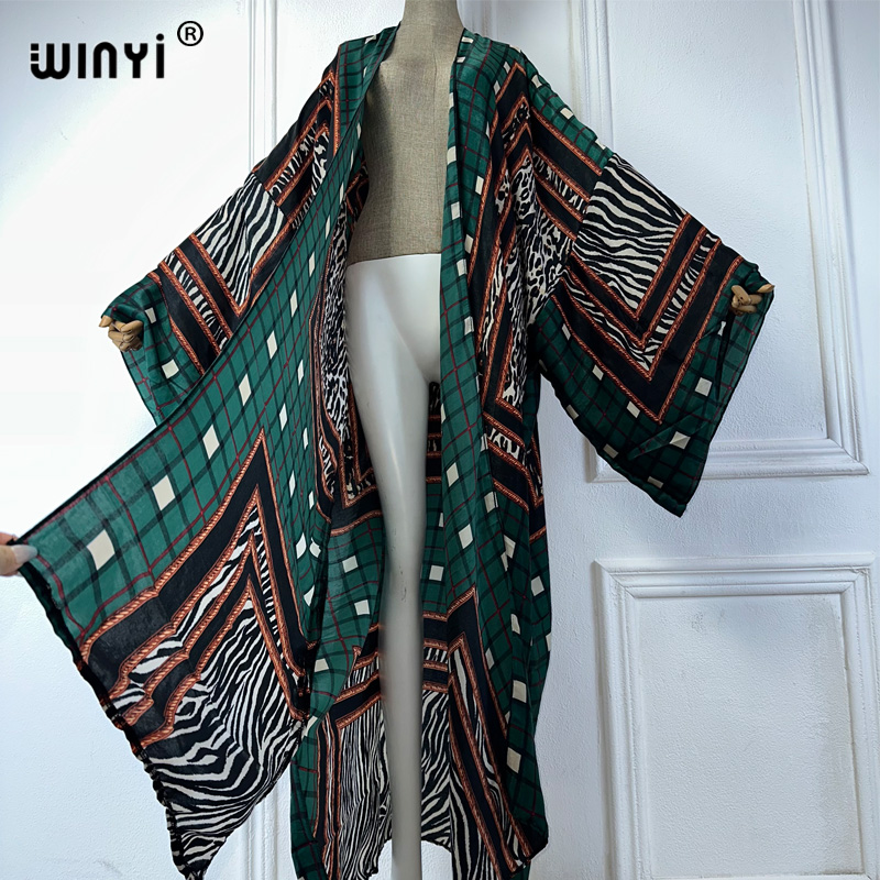 WINYI كيمونو مثير الصيف 2025 م - مراجعة Boho Summer Beach Maxi Dress وسعره