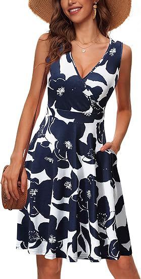 فستان ربيع وصيف 2025 موضة رقبة - مراجعة French Vintage Floral Midi Dress وسعره