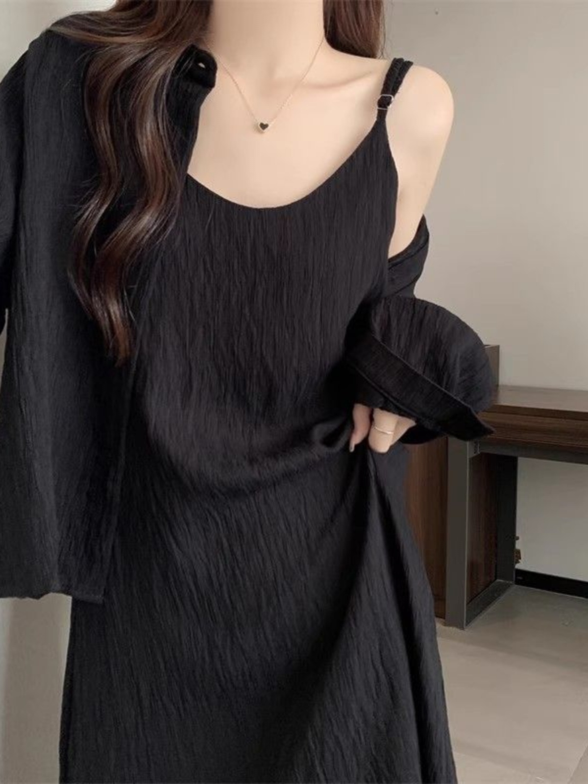 فستان نسائي صيفي فضفاض بمقاسات - مراجعة Korean Style A Line Shirt Dress وسعره