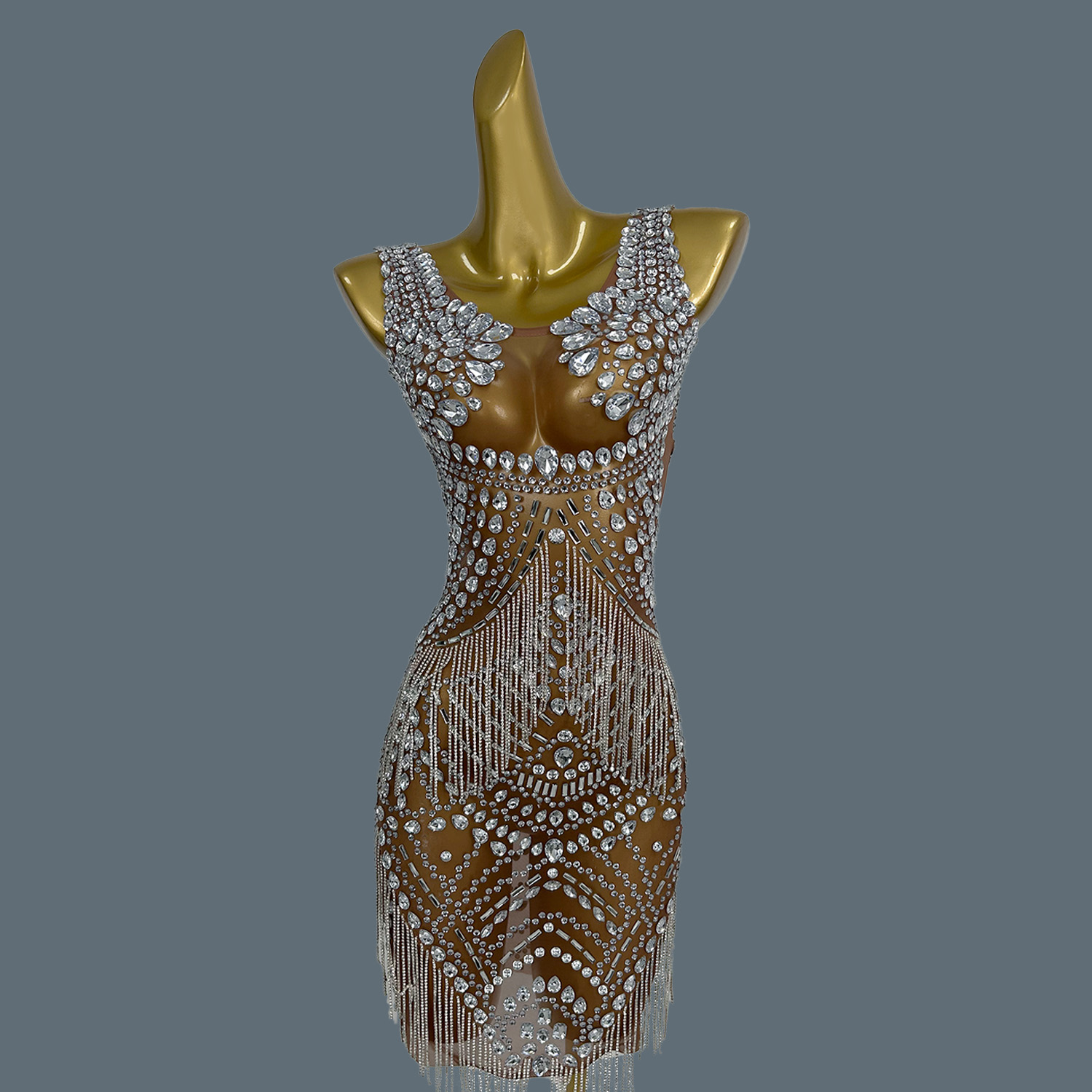 فساتين سهرة مثيرة للنساء، فستا - مراجعة Sparkly Rhinestone Club Party Dress وسعره