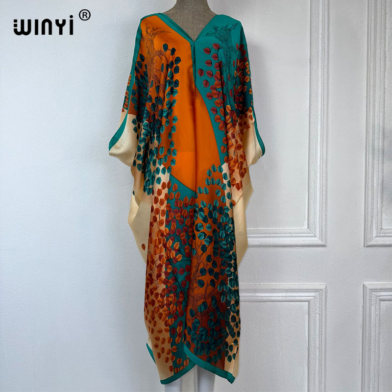 فستان ماكسي طويل من WINYI 2023 - مراجعة Boho Summer Beach Maxi Dress وسعره