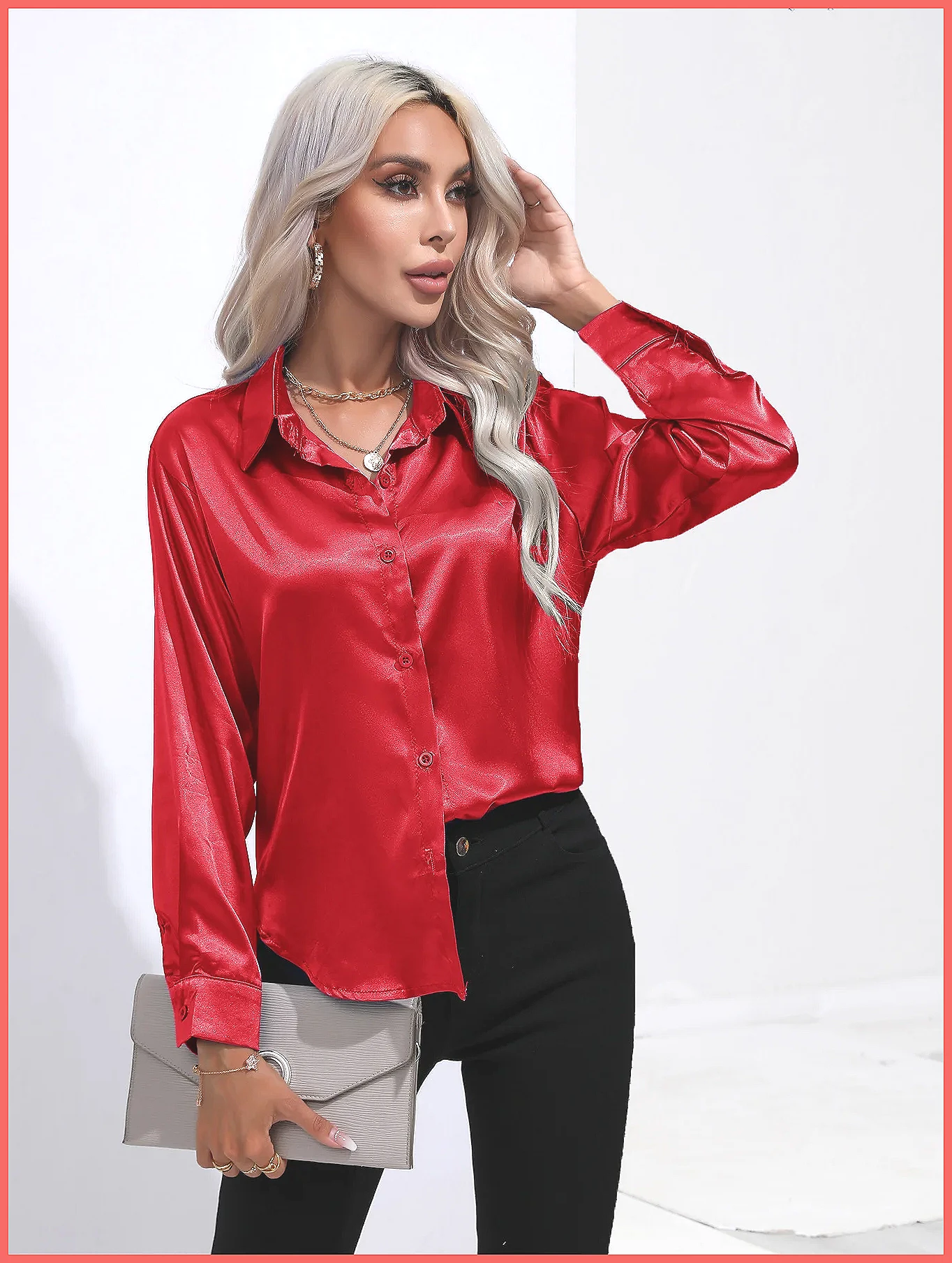 قميص ساتان نسائي لربيع وصيف 20 - مراجعة Blouses وسعره