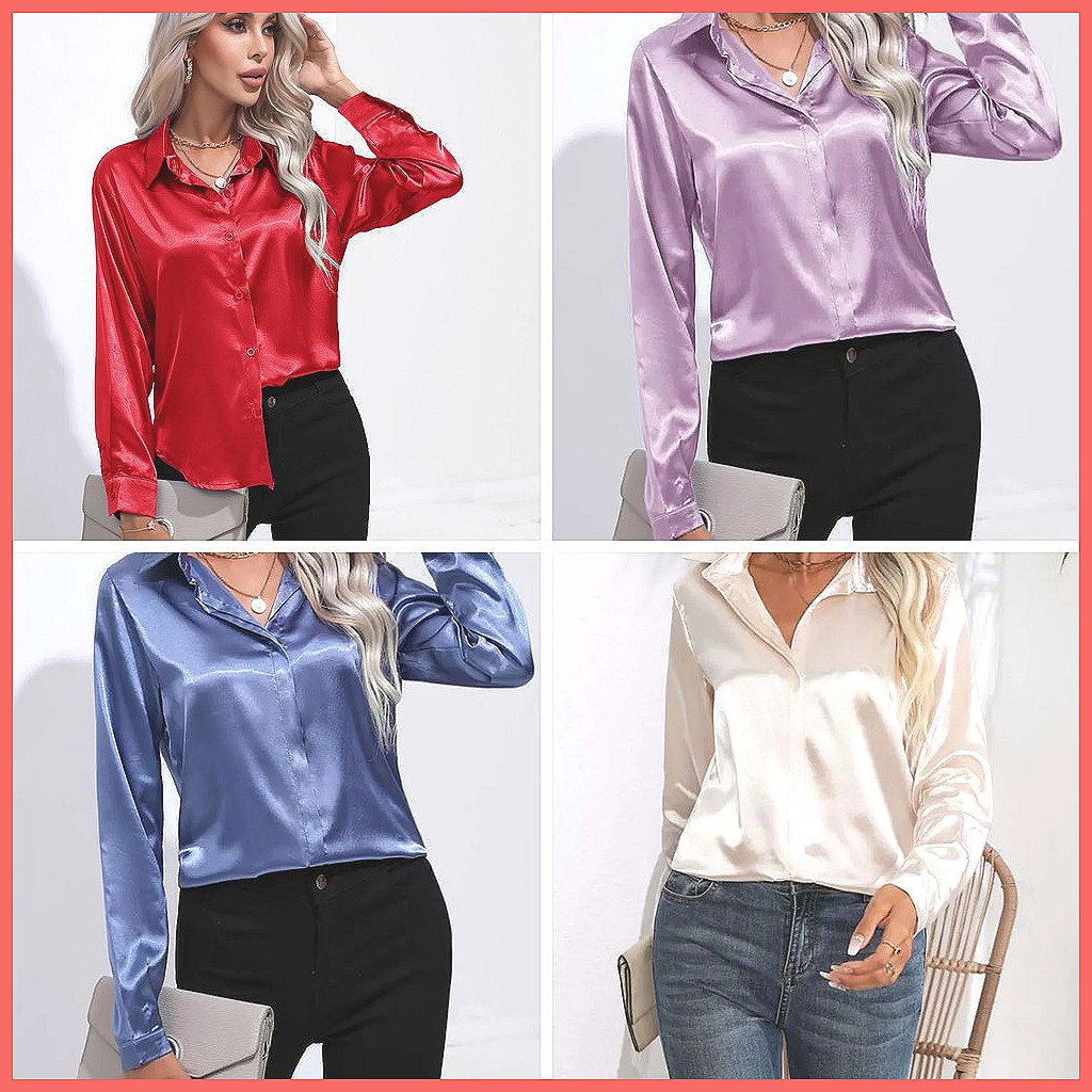 قميص ساتان نسائي لربيع وصيف 20 - مراجعة Blouses وسعره