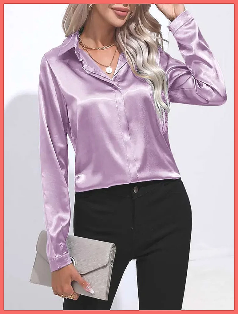 قميص ساتان نسائي لربيع وصيف 20 - مراجعة Blouses وسعره