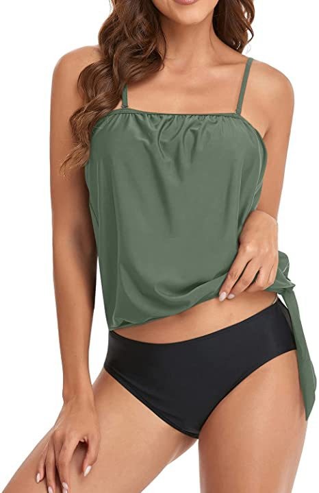 ملابس سباحة نسائية بيكيني بخصر - مراجعة Swimwear وسعره