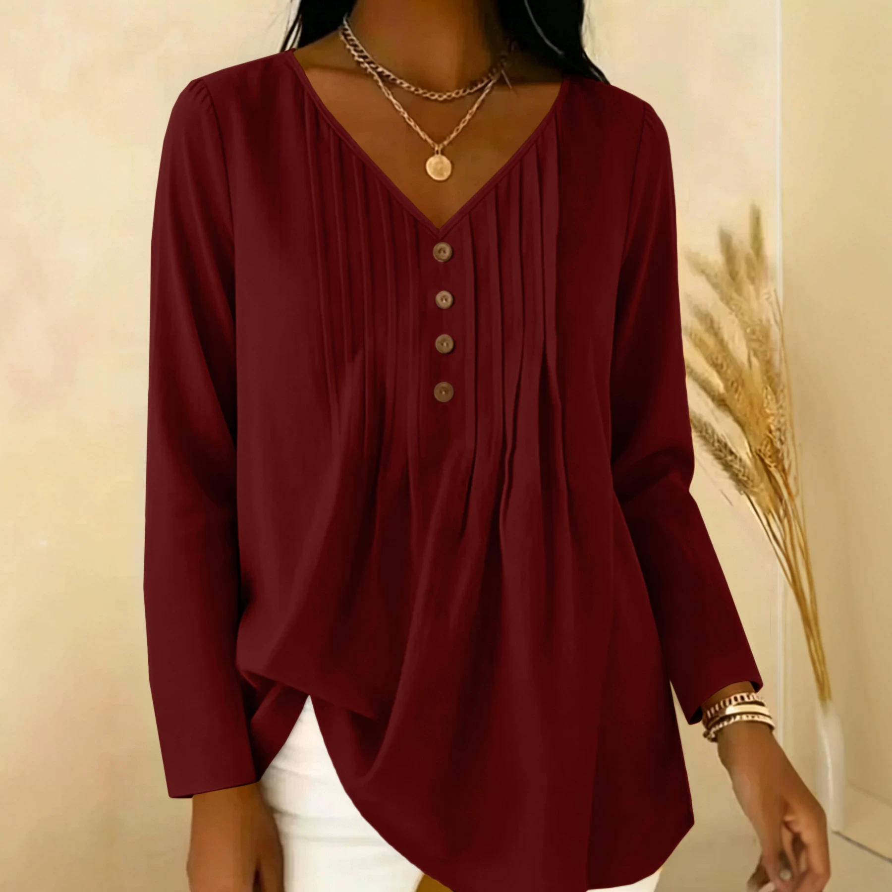 بلوزة نسائية أنيقة لبداية الخر - مراجعة Blouses وسعره