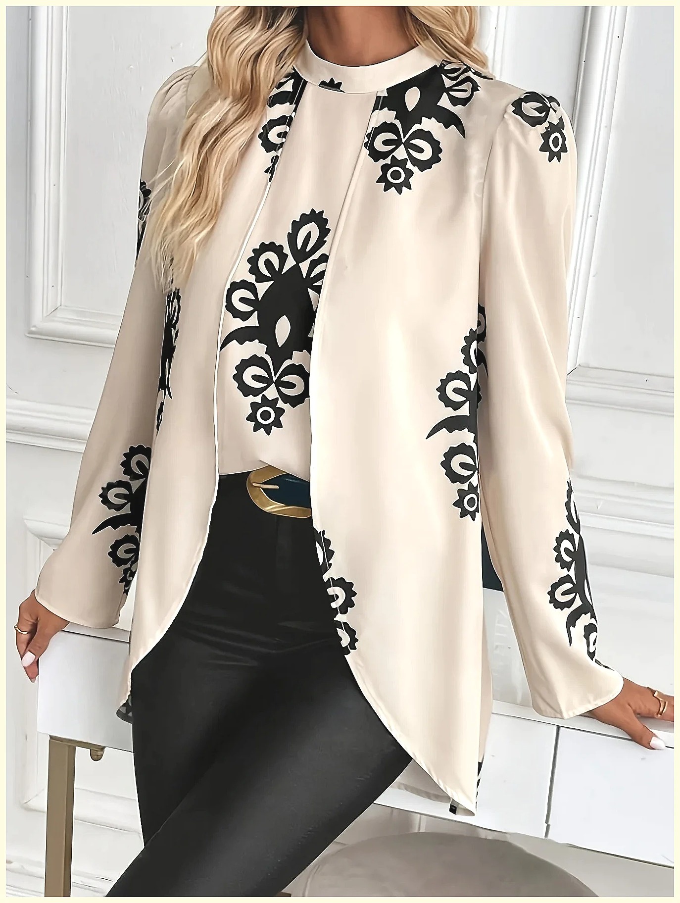 بلوزة نسائية أنيقة بأكمام طويل - مراجعة Blouses وسعره