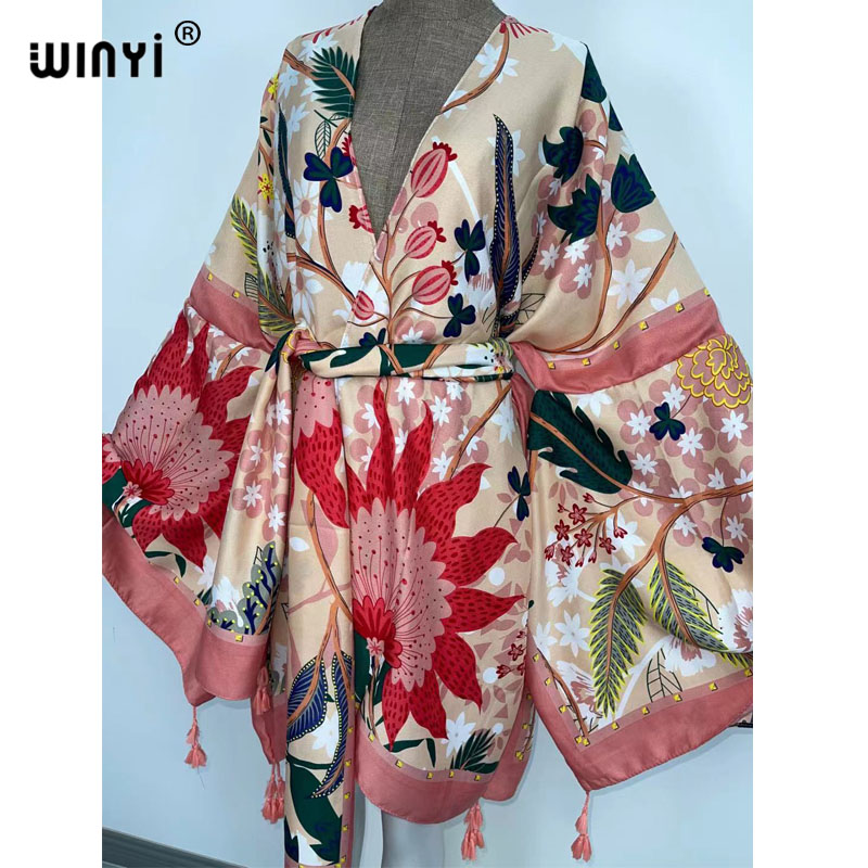 فساتين WINYI الخريفية للنساء،  - مراجعة Boho Summer Beach Maxi Dress وسعره