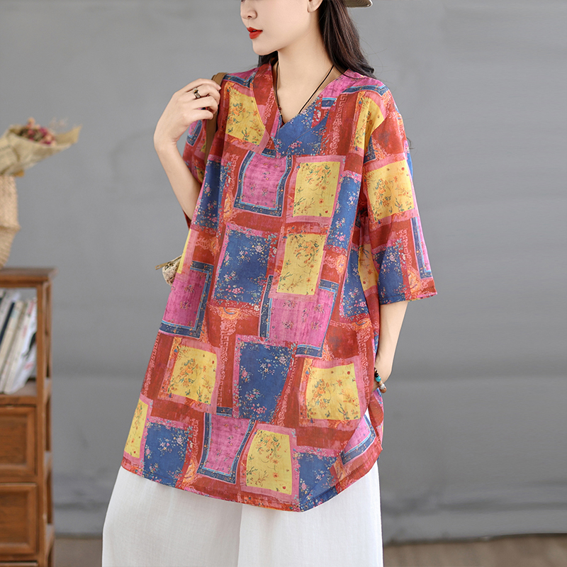 فستان قميص فضفاض بياقة على شكل - مراجعة Casual Loose Linen Shirt Dress وسعره