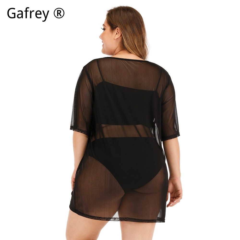 فستان شاطئ شبكي مثير بمقاسات ك - مراجعة Sexy Mesh Sheer Bodycon Dress وسعره