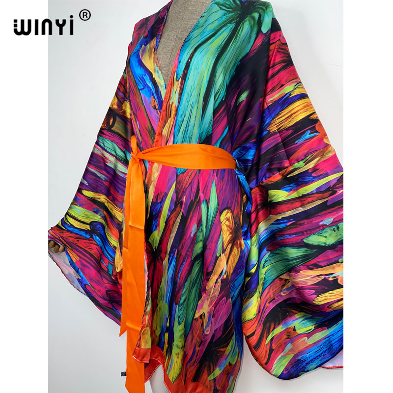 WINYI أنيقة بيكيني للشاطئ الحل - مراجعة Boho Summer Beach Maxi Dress وسعره